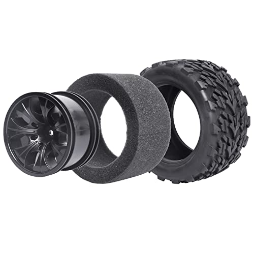 4Pcs Hobbypark 12Mm Hub Wheels And Tires Set 1:10 Off Road Rc Car Monster Truck Tyre Foam Inserts #TOP1