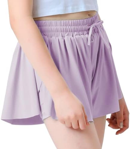 Girls Flowy Shorts Butterfly Shorts Girls Athletic Shorts for Kids Toddler Tennis Skirts Shorts Cute Clothes Summer
