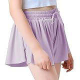 Girls Flowy Shorts Butterfly Shorts Girls Athletic Shorts for Kids Toddler Tennis Skirts Shorts Cute