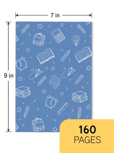 Image of DOODLE Notemate A4 Notebook Pack of 6 | 160 Pages Each | Smooth Paper | Minimal Design Notebooks for School, College, Office, Notes, Lists, Study & Everyday Writing