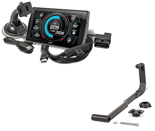 Edge Insight CTS3 Touch Screen Gauge Monitor 84130-3 & A-Pillar Mount 38602 Compatible with 2010-2019 Ram 1500 2500 3500 Diesel Hemi Gas 6.7 Cummins