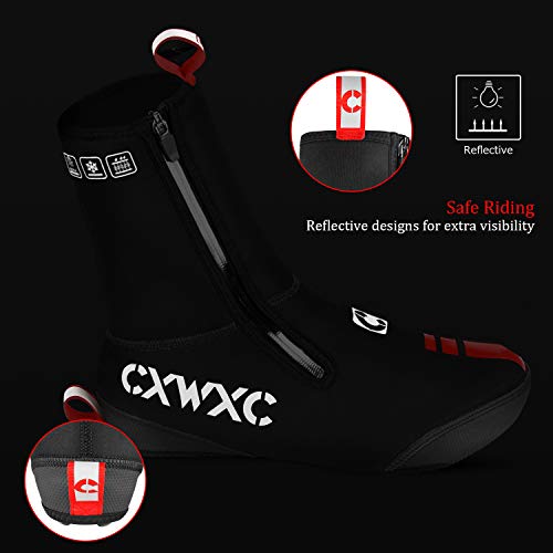 CXWXC Cycling Shoe Covers Neoprene Waterproof,Winter Thermal Warm Full Bicycle Overshoes for Men Women,Road Mountain Bike Booties by CXWXC - Image 5