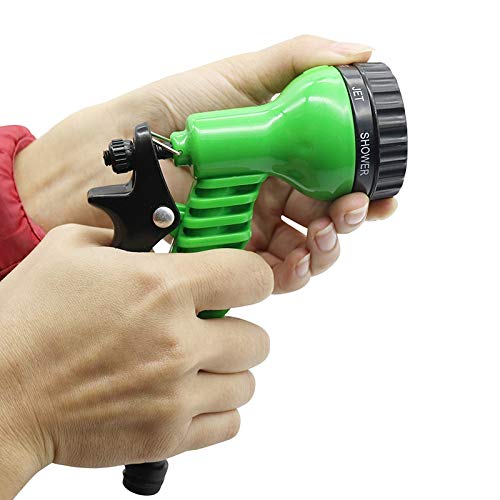 Raccordo per tubo da giardino Pistola a spruzzo d'acqua per auto Tubo flessibile per lavaggio auto regolabile Spray da giardino Pistola ad alta pressione portatile Ugello spruzzatore 7 getto d'acqua