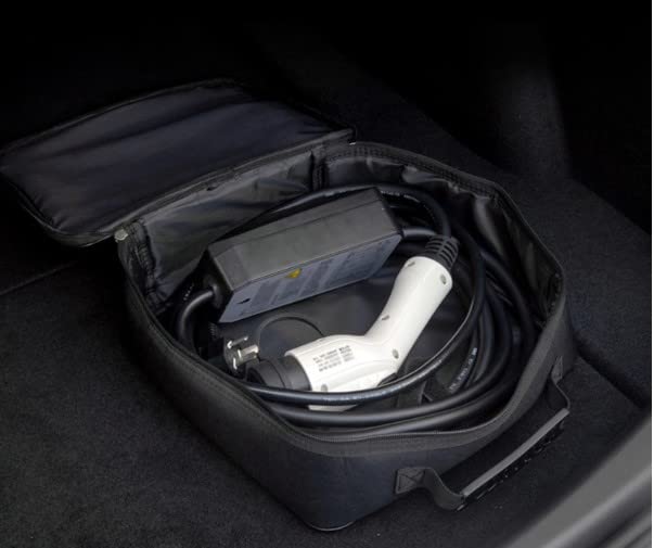 ESTOCK1 Elektryczna torba na kable ładujące samochód elektryczny transport wodoodporny materiał do narzędzi samochodowych, ognioodporny organizer na przedłużacz kabli (kwadrat)