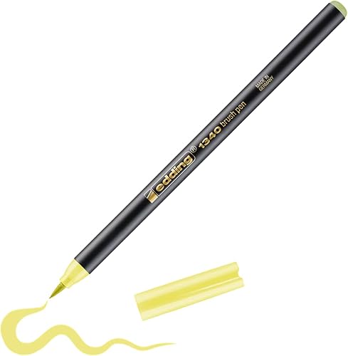 edding 1340 rotulador con punta de pincel flexible - melón - 1 rotulador para pi