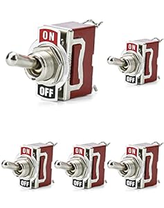 QWORK 5 Stück Hochleistungs Kippschalter SPST