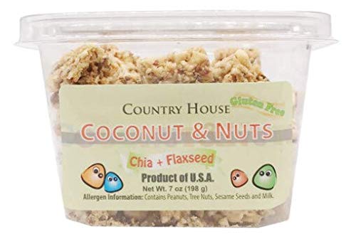 Miniatura 4 de Country House Variedad de bocadillos de nueces (8 unidades) con chía y linaza, ingredientes naturales y fáciles de leer, sin sabores artificiales o