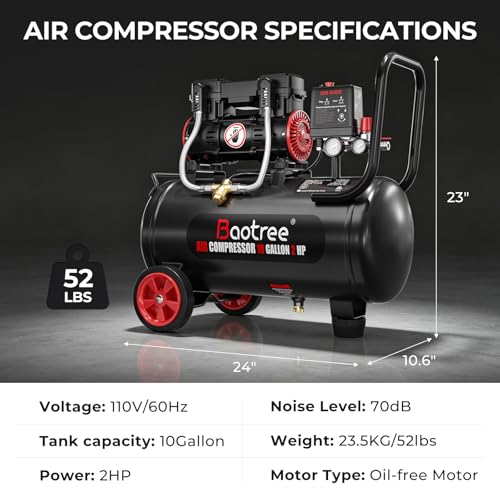 10 Gallon Ultra Quiet Air Compressor