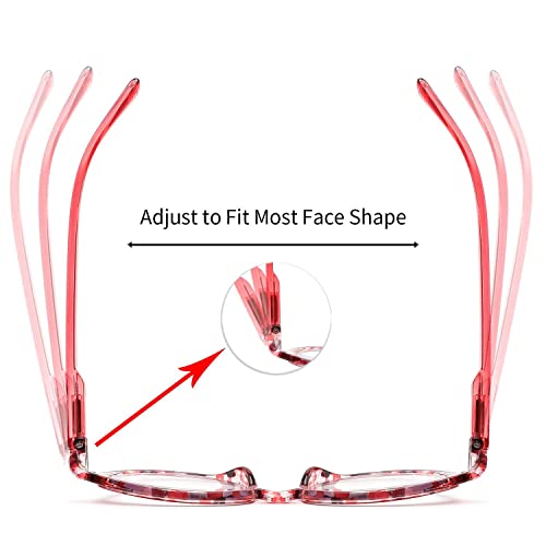 Ivnuoyi 6 Pack Reading Glasses Blue Light Blocking Fashion Ladies Readers With Spring Hinges,Anti Glare Uv Eyestrain,Computer Eyeglasses For Women 1.75 #TOP4