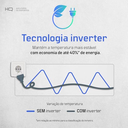 Geladeira Refrigerador HQ Frost Free Side By Side 460 Litros Cinza HQ-460SBSFF (127V)
