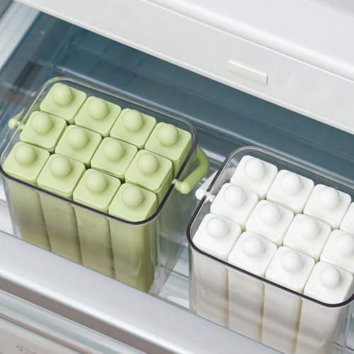 Molde de cubitos de hielo para botella de agua de silicona con caja y asa miniatura 5