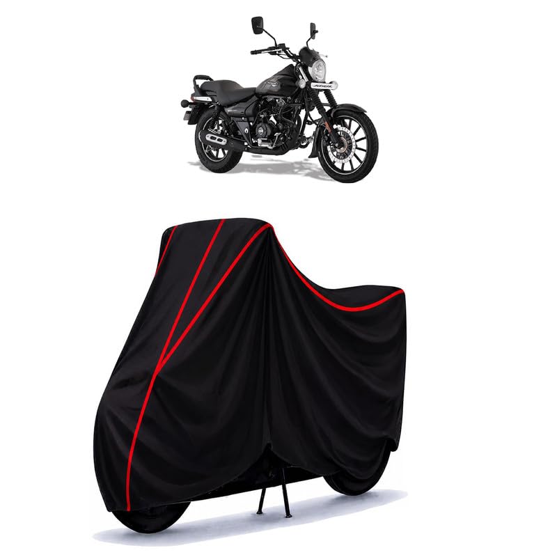 Image of Bajaj Avenger Street 160 Water Resistant Bike Cover for All Motorcycles & Rain | Heavy Duty Taffeta Fabric | UV Protection, Dustproof, Scratchproof | All Weather Two Wheeler Cover with Elastic Bottom