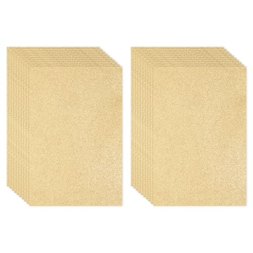 Feuille de mousse pailletée EVA dorée claire scintillante de qualité supérieure