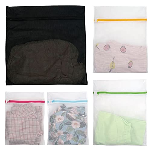 Casaphoria Bra Laundry Bags For Washing Machine,Large Travel Lingerie Laundry Bags For Dirty Clothes For Suitcase,Underwear Mesh Wash Bags For Delicates(5Pcs,Easy To Distinguish) #TOP5