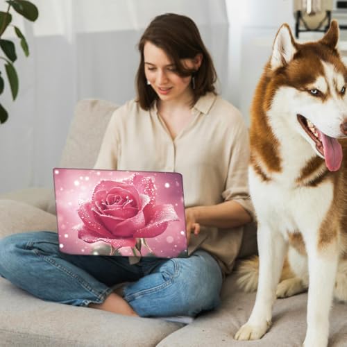 Calcomanía para portátil universal SUPERDANT rosa brillante ajustable 7