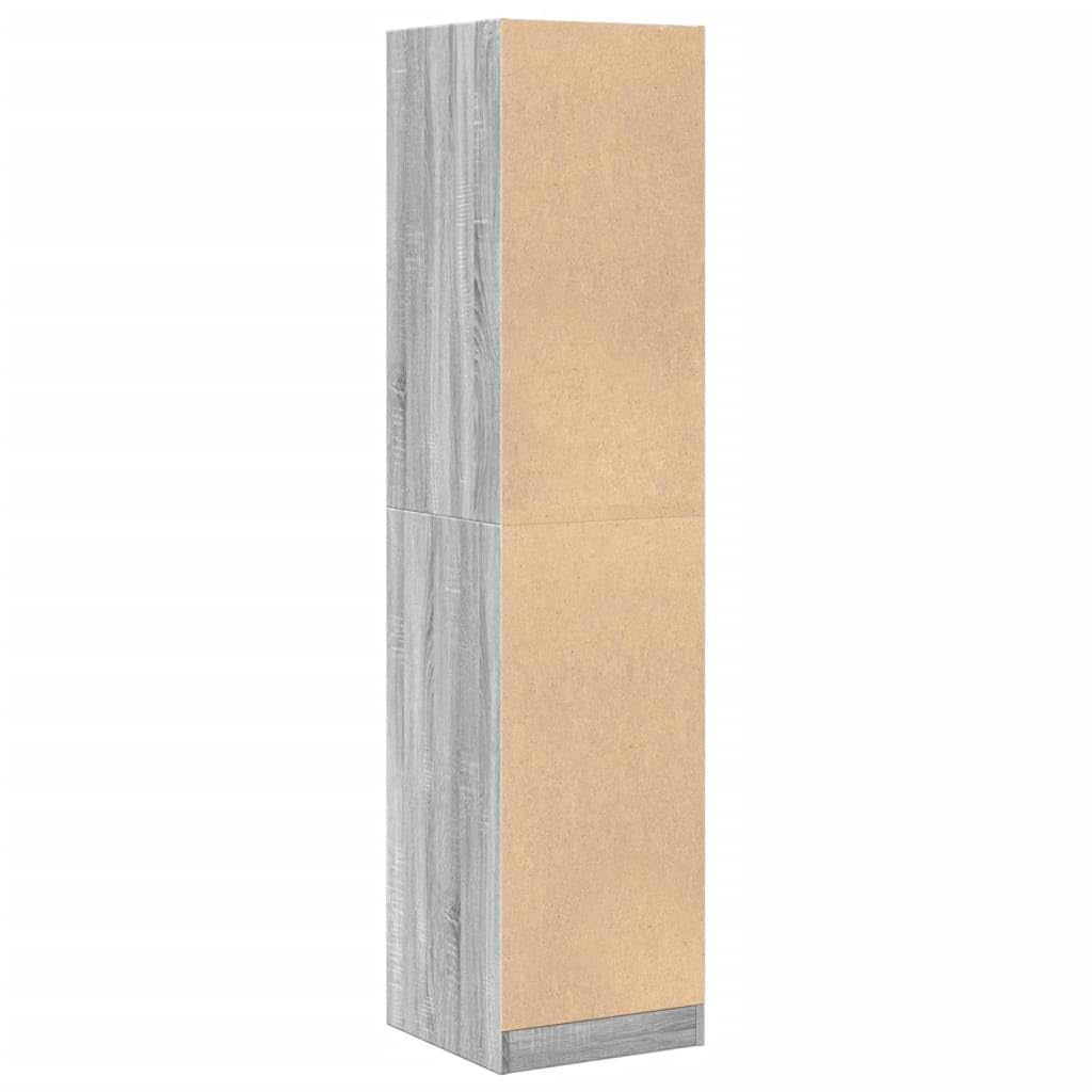 Armadietto per farmacie, in legno Sonoma, 40 x 41 x 174,5 cm, con 4 cassetti, spazio e estraibile, per ufficio, soggiorno, cucina, ordine e conservazione