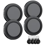 Bluetooth Tracker Tag for Apple Find My (iOS Only), GPS Tracker with Replaceable Battery, Item Finder for Keys, Luggage Tracker and Wallet Tracker, Suitable for Indoor & Outdoor Use, 4-Pack Black