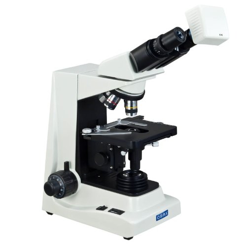 OMAX 40X-1600X Advanced PLAN Darkfield Binocular Compound Microscope with 1.3MP USB Camera and Dry Darkfield Condenser
