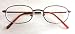 Magnivision +3.25 Burgandy Oval Wire Frame Reading Glasses with Spring Hinges-(252)