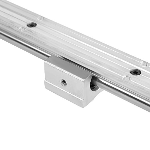 FTVOGUE 2 szt. SBR12-1000 mm 12 mm liniowa szyna ślizgowa + 4 szt. blok łożyska SBR12UU do maszyn do pakowania drewna i maszyn CNC