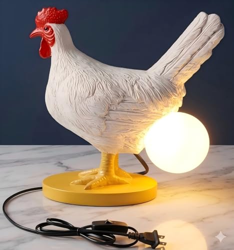 AMPlug in Funny Chicken Night Light Lamp Rooster Laying Egg Light
