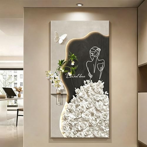 Décoration murale LED 3D en grès 40x80cm pour illuminer le salon