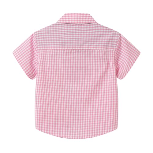 Image of Mud Kingdom Little Boys Dress Shirts Short Sleeve Cute Summer