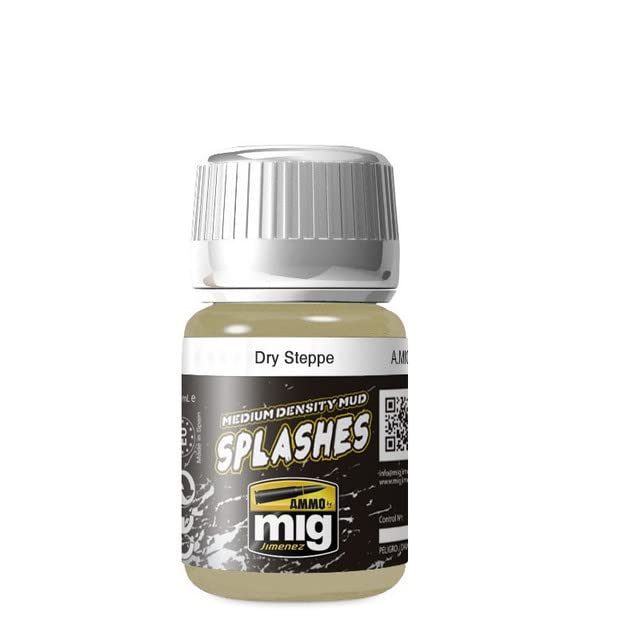 AMMO MIG-1751 Enamel Splashe Dry Steppe Medium Mud Texture, Multicolour