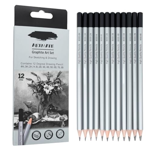 Crayons à dessin pour croquis nomade avec fusain et accessoires de voyage