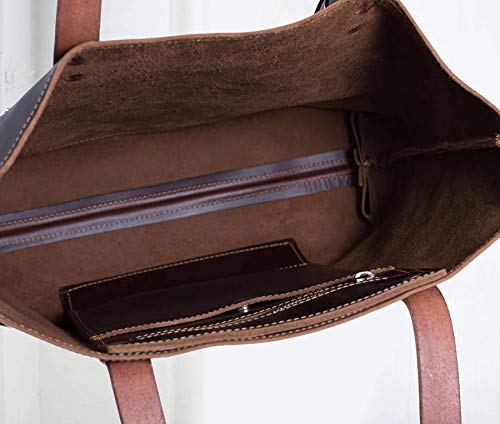 Bolso tote de cuero para mujer deluxe miniatura 2