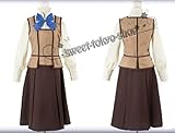 [SYQ] COMP コスプレ衣装 まりあ†ほりっく 天の妃女学院制服 風 ロングver 紙堂毬也・石馬隆顕 コスチューム (女, XL)