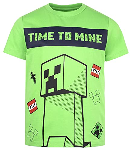 Pyjama à manches courtes Minecraft vert garçon 11-12 ans Creeper - 4
