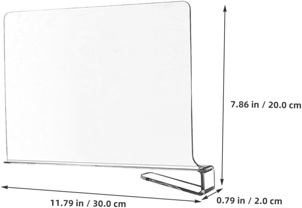 6pcs Transparent Shelf Divider Indoor Organizer for Closet Cabinet Storage Lightweight Divider for Clothes Easy Installation Multi-use