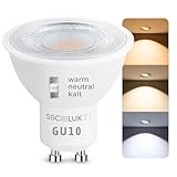 linovum LumiFLEX GU10 LED Strahler dimmbar 6 Watt Leuchtmittel GU10 Lampe...