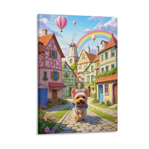 Poster Yorkshire Terrier sur toile, le cadeau déco murale idéal pour les amoureux de chiens