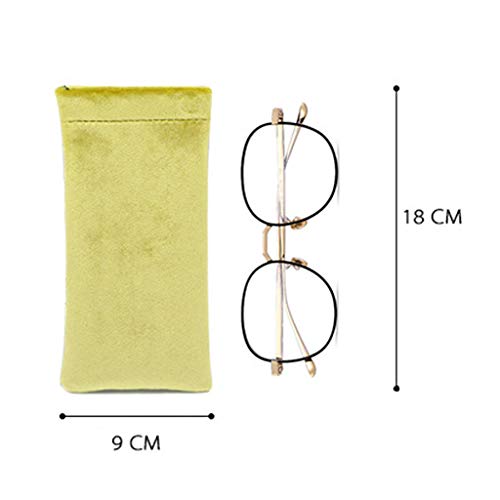 kowaku 3 óculos, estojo de óculos com fecho de apertar na parte superior para