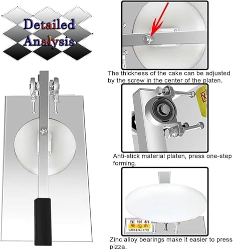 Espátula manual para masa de pizza Exteon en acero inoxidable comercial 3