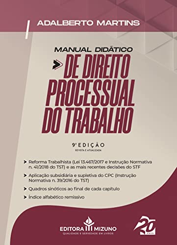 Manual didático de direito processual do trabalho