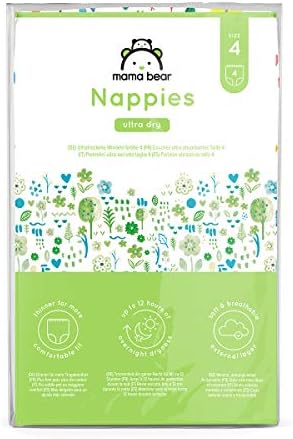 Amazon Brand - Mama Bear - 184 Ultra Dry Nappies - Size 3 (4-9 kg)