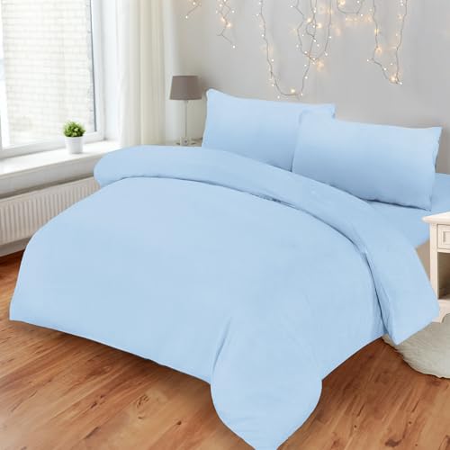 BESCH Funda Nordica de 3 Piezas para Cama 90 de Microfibra Transpirable Ultra Suave - Funda Edredon 150x220cm, Bajera 90x200+25cm y con 1 Funda de Almohada 50x75cm