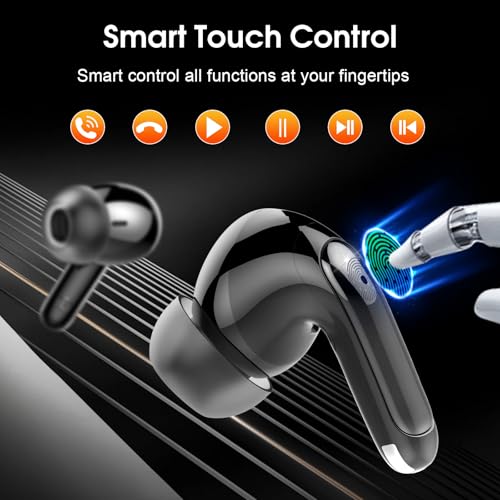Besnoow Wireless Earbuds Bluetooth 5.4 Headphones, 48Hrs Playback Ipx7 Waterproof Ear Buds In-Ear Stereo Bass Bluetooth Earbuds With Enc Microphone For Ios/Android Sports Workout thumb #6