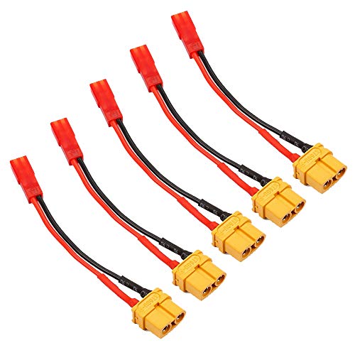 5Pzas Conector Hembra XT60 a JST Hembra Cable 10cm miniatura 1