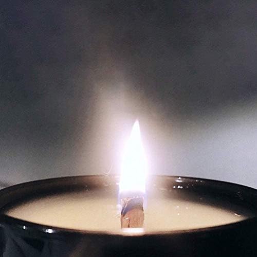 gotyou 50 Pcs Wood Candle Wicks with Iron Stand Sustainer, Natural Environmental-Friendly Wick, Natural Hand Cut Wick Cores for Candle Making Handmade DIY Craft Making (13mm*130mm)