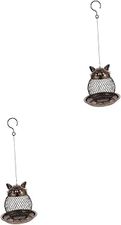 Yardwe 2pcs hanging bird feeder hummingbirds feeders for outside outdoor metal decor moultrie feeder birdfeeder humming bird feeder Hanging Bird Outdoor Feeder Garden Decoration decorate