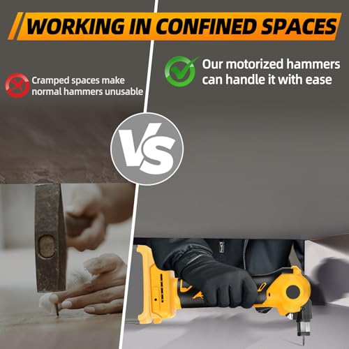 image for MOBNCET Palm Nailer Cordless Compatible with Dewalt 20V Battery, 0-90�
