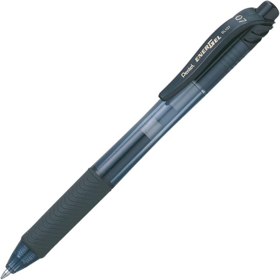 Pentel Caneta Gel Energel X Retrátil 0.7mm Preta SM/BL107-AN