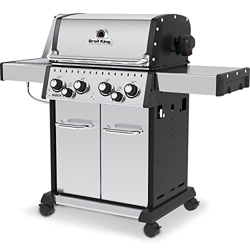 Broil King, Baron S 490 Pro Ir, 875944, Liquid Propane (Lp), Silver, Black #TOP1