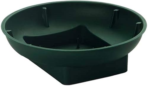 Miniatura 2 de Floral Supply Online - Cuencos verdes de doble diseño para arreglos florales, centros de mesa y decoración navideña. (10 pulgadas verde, 12 cuencos)