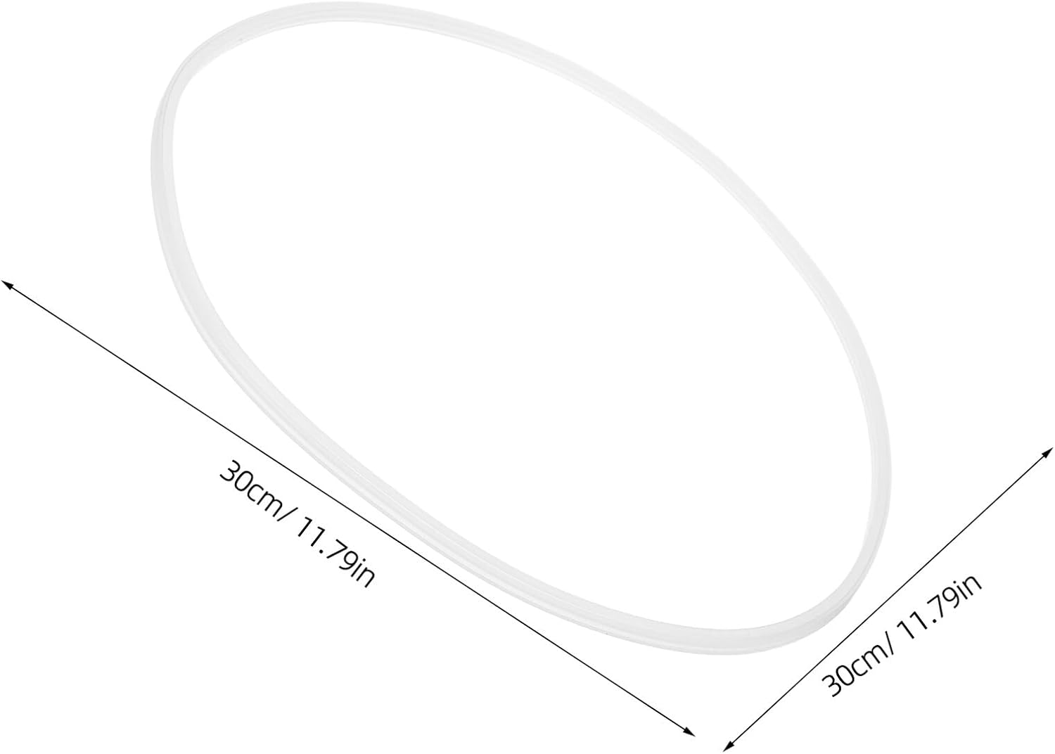 Alasum Silicone Seal Ring for Fryer Oil Container 30cm Reusable Non-stick Gasket Heat Resistant Replacement Seal Gasket Universal for Deep Fryer Accessories