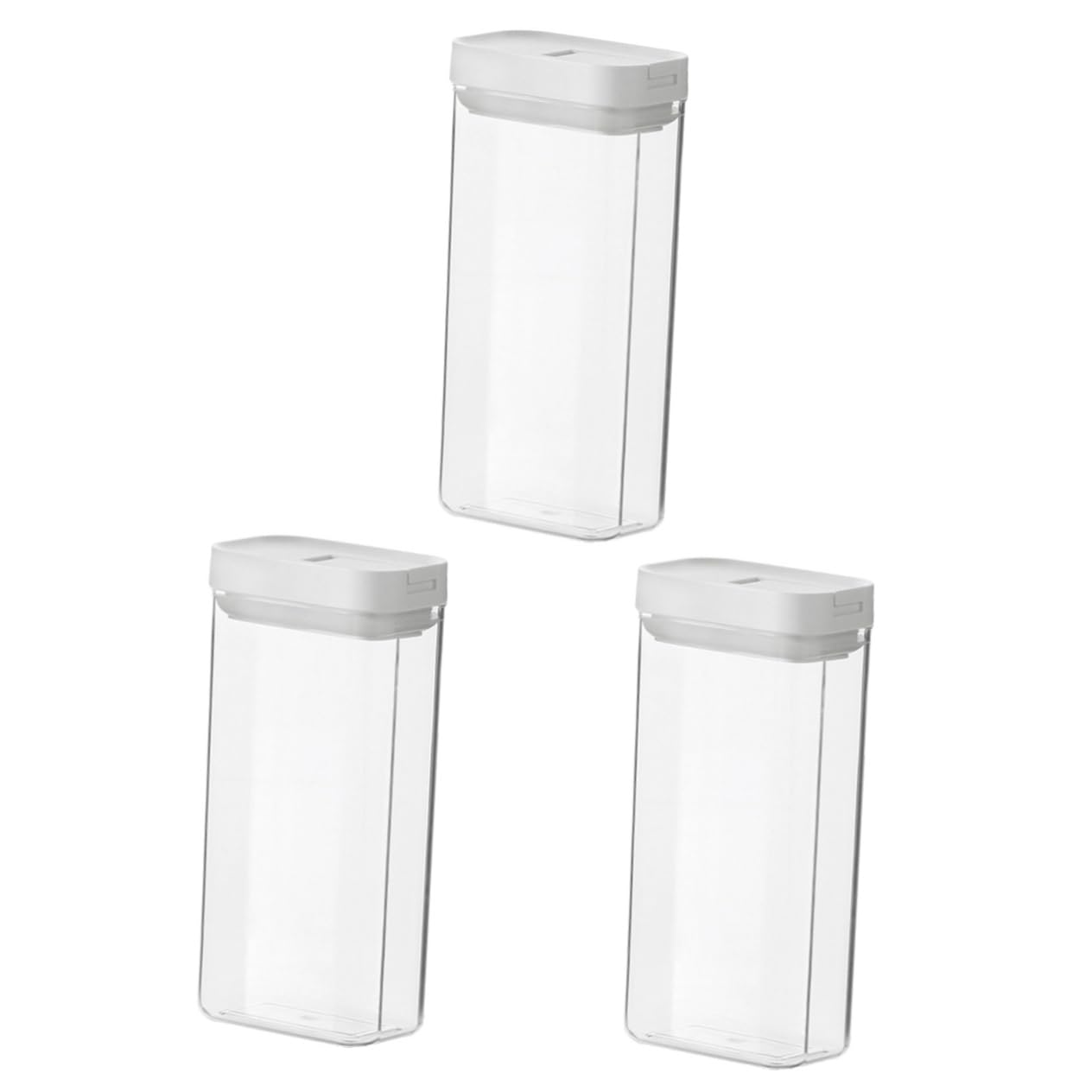 3piezas Contenedor De Pasta Reutilizable Organizador De Alimentos Para Cocina Recipiente Hermético Para Espaguetis y Granos Almacenamiento De Cereal y Comida